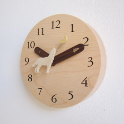 ダンス ウィズ ウルフ　置き・掛け時計　スタンド付き 7枚目の画像