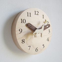 ダンス ウィズ ウルフ　置き・掛け時計　スタンド付き 8枚目の画像