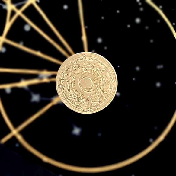 3㌢「 Luna」シーリングスタンプ  月の魔法陣  シーリングスタンプヘッド  ワックス 3枚目の画像