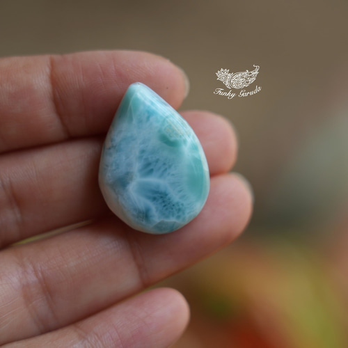 ホワイティミックス☆ラリマーs403 天然石 Funky garuda stone