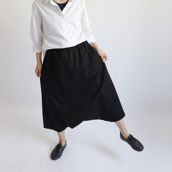 ＊ラスト１。秋ＳＡＬＥ。８５cm丈「愉快なパンツ」パッチワーク サルエル 伸縮ストレッチ チノ ゆったり Y37 1枚目の画像