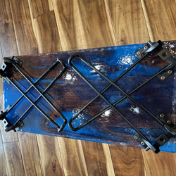 古材とResin の折りたたみ式リバーテーブル 18枚目の画像