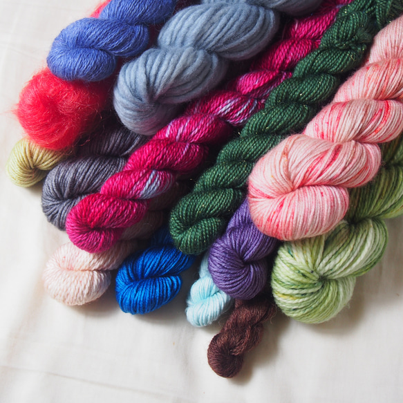 手染め糸 アソートセット 毛糸 Bon voyage yarn 通販 14196375｜Creema