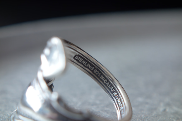 Spoon Ring G (Silver 925)　スプーンリング　アンティーク　古着 12枚目の画像
