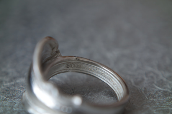 Spoon Ring G (Silver 925)　スプーンリング　アンティーク　古着 3枚目の画像