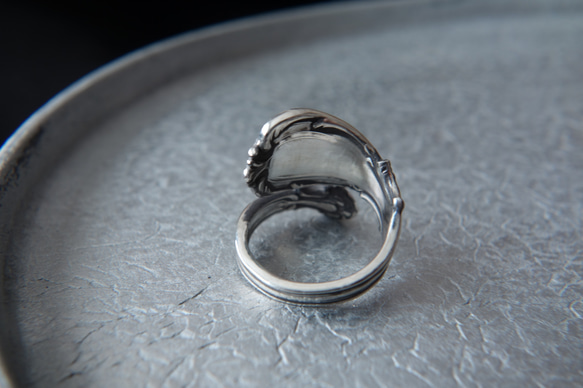 Spoon Ring G (Silver 925)　スプーンリング　アンティーク　古着 10枚目の画像