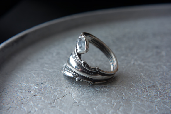 Spoon Ring G (Silver 925)　スプーンリング　アンティーク　古着 13枚目の画像