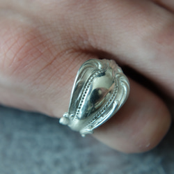 Spoon Ring G (Silver 925)　スプーンリング　アンティーク　古着 14枚目の画像