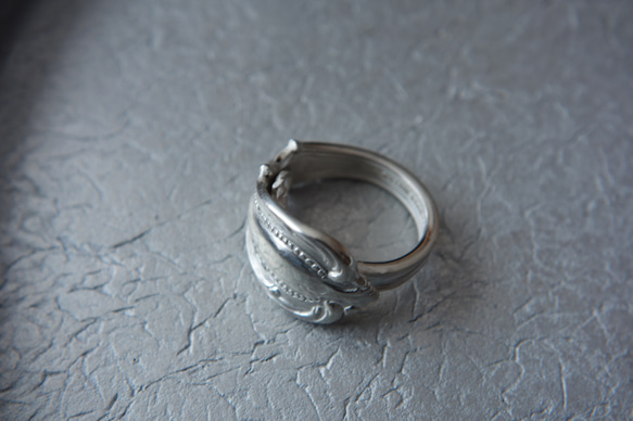 Spoon Ring G (Silver 925)　スプーンリング　アンティーク　古着 6枚目の画像