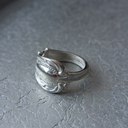 Spoon Ring G (Silver 925)　スプーンリング　アンティーク　古着 5枚目の画像