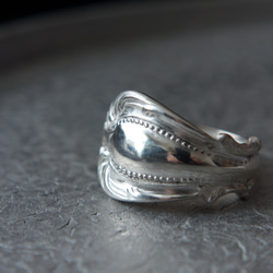 Spoon Ring G (Silver 925)　スプーンリング　アンティーク　古着 2枚目の画像