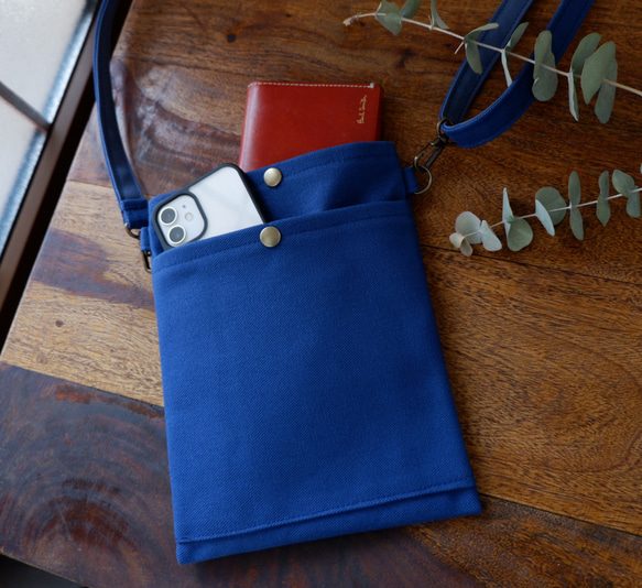 長財布が入るサコッシュ 倉敷帆布 サコッシュ myu.handwork 通販｜Creema(クリーマ)