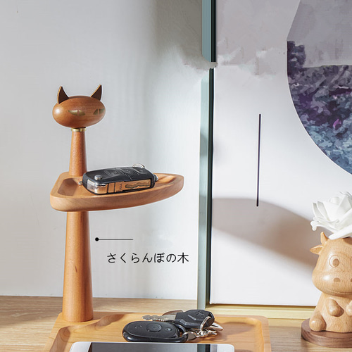 玄関に入る実木玄関鍵収納箱創意置物応接間机面化粧品棚フック