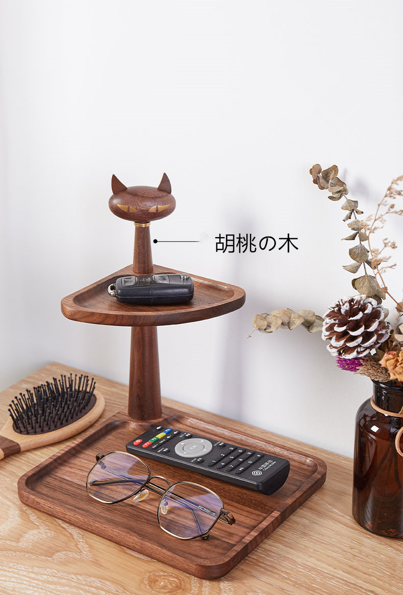 玄関に入る実木玄関鍵収納箱創意置物応接間机面化粧品棚フック