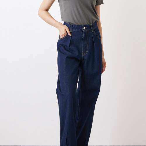 スタイルアップが叶う！デニム職人が作るハイウエストゆるデニムパンツ