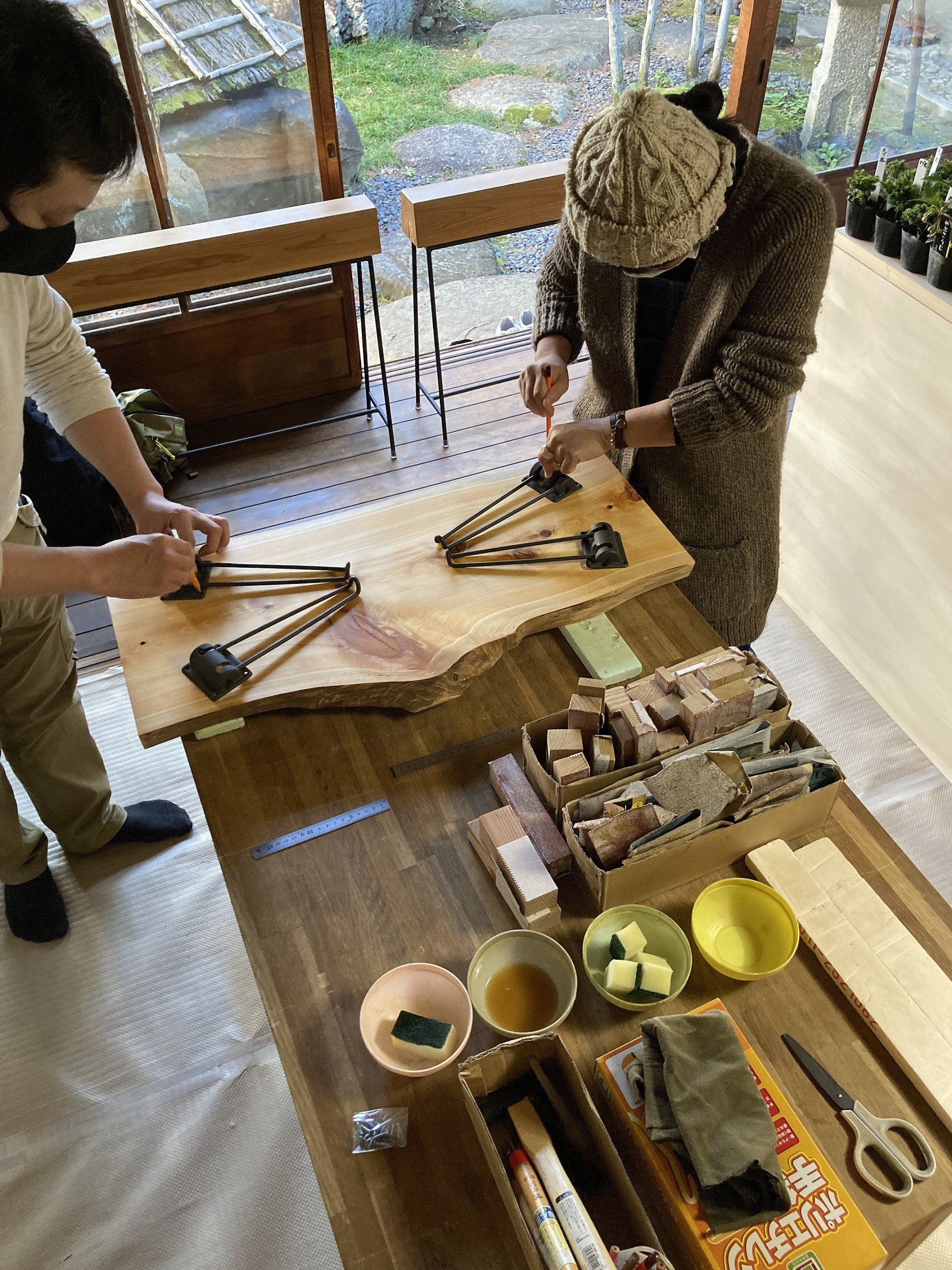天然木でつくるフォールディングテーブル「本気のワークショップ」予約