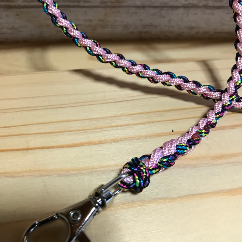 24・綺麗可愛いパラコードウォレットチェーン・オリジナルハンドメイド