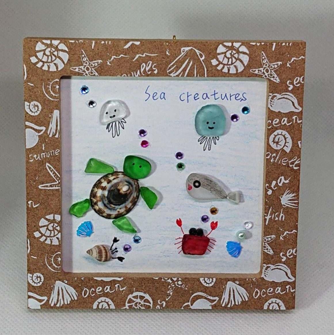 paradise❣️海シーグラスアート　8500円　熱帯魚　海の生き物 Sea