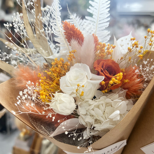 花束(筒型ラッピング) ドライフラワー ortensia(オルテンシア) 通販