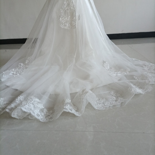 美品！ウエディングドレス キラキラのハンドビーディング マーメイド  