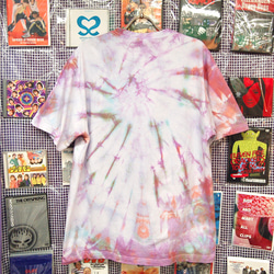80s bed girl タイダイ染めTシャツ:XL 3枚目の画像