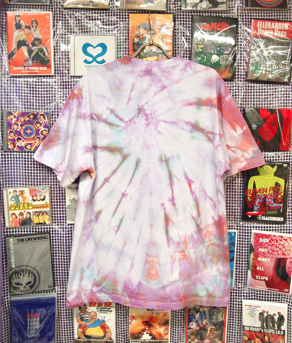 80s bed girl タイダイ染めTシャツ:XL 3枚目の画像