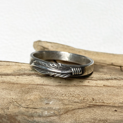 NAVAJO ナバホ ゴールドラインフェザーリング SILVER925 NAVAJO ナバホ ゴールドラインフェザーリング SILVER925 NAVAJO