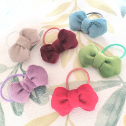 サービス価格★キッズリボンヘアゴム★ふわふわ天使の羽とうさ耳リボン★白ピンク e5a6b39d4f035827c2eaf5a495cc29