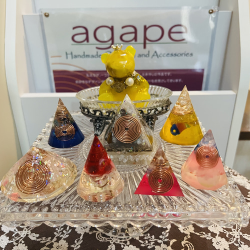 金山☆富を蓄える財にご縁の五円プレートオルゴナイト 金山☆富を