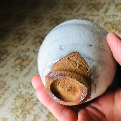 ペアぐい呑み　神の倉　手捻り　自然釉薬　ナチュラル　陶器　ハンドメイド 6枚目の画像