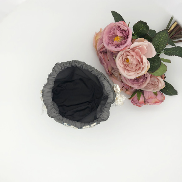 インド刺繍リボン巾着 6枚目の画像