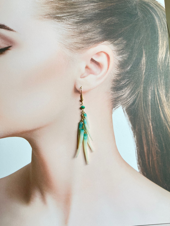 ジャラジャラツノガイピアス ピアス（フック・チェーン） Ad Mare 通販