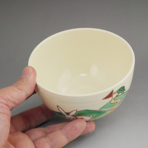 さくまる　雪洞蓋置　ウサギ茶碗　大徳寺短冊　立雛短冊　茶箱用茶碗　懐紙×4 茶器/茶道具 蓋置 お月見】 月に兎 今岡三四郎作 （月にうさぎ
