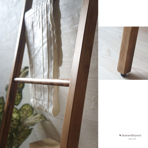 掛ける収納♪ラダーラック ハンガー ストール ベルト パシュミナ 天然