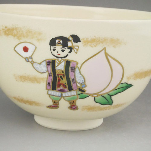 小茶碗 日本昔話 桃太郎 宝泉◇商品番号 12594 茶碗・めし碗