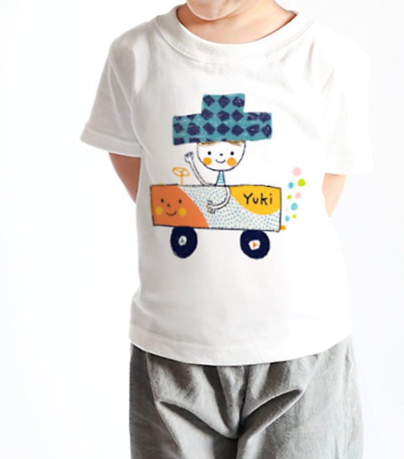 ◉イラストが選べる！名入れTシャツとナップザックの2点セット◉ 5枚目の画像