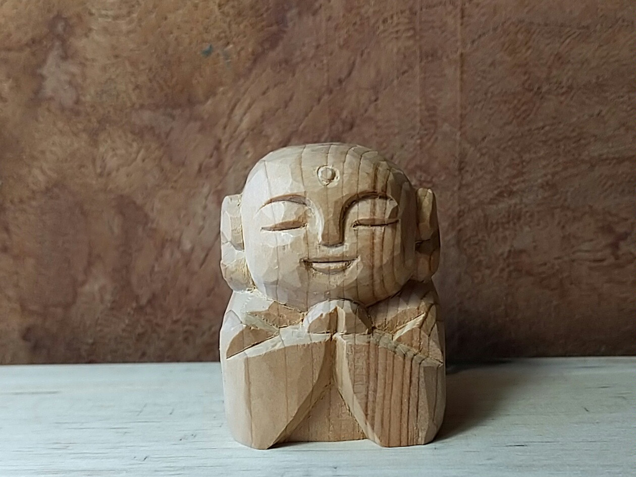 【5体セット】木製 手彫り お地蔵さん 彫刻 約27cm 5体セット】木製 手彫り お地蔵さん 彫刻 約27cm 5体セット