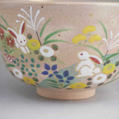 ◇商品番号 57 兎と秋草抹茶茶碗 亨 茶碗・めし碗 松韻堂 通販