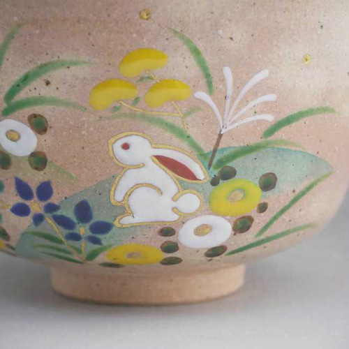 ◇商品番号 57 兎と秋草抹茶茶碗 亨 茶碗・めし碗 松韻堂 通販