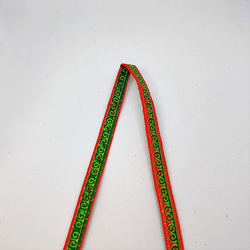 【送料無料】タイモン族　チロリアンテープ　9mm幅　1M　オレンジ×グリーン 2枚目の画像