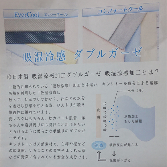 【受注制作☆送料無料】立体マスク/小学生から大人の小顔方用/いちご柄/ダブルガーゼ/内側生地選択可能 5枚目の画像