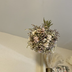 ユーカリポポラスとミモザのミルフィーユガーランド ドライフラワー