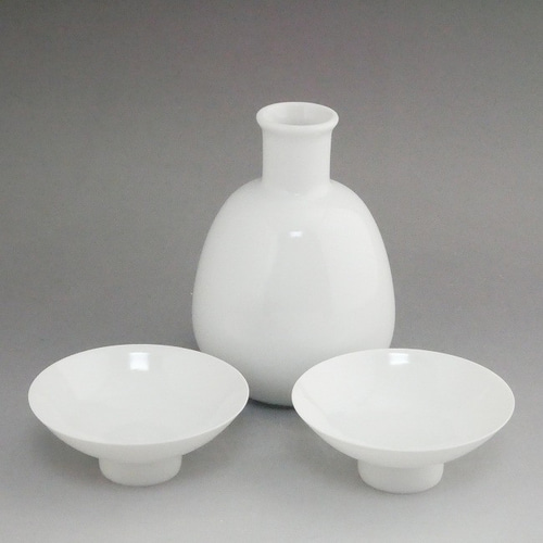 白磁酒器セット 賀泉 おちょこ・ぐい呑み・徳利 松韻堂 通販 14201606