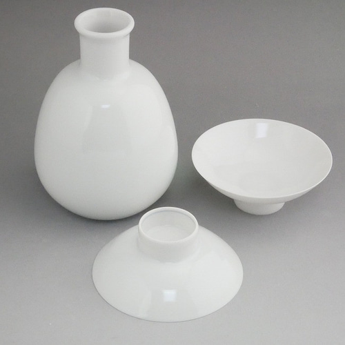 白磁酒器セット 賀泉 おちょこ・ぐい呑み・徳利 松韻堂 通販 14201606