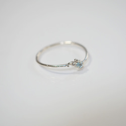 ＜特集掲載＞海の雫リング (silver×Aquamarine ) *〜ストーンカスタマイズ〜* 9枚目の画像