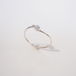 ＜特集掲載＞海の雫リング (silver×Aquamarine ) *〜ストーンカスタマイズ〜* 12枚目の画像