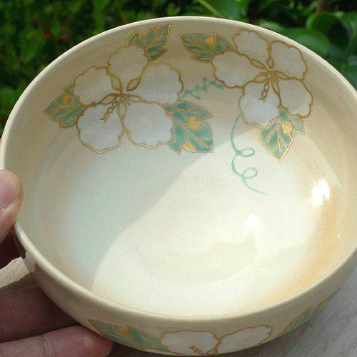 商品番号 5244 夕顔平茶碗 香菊 茶碗・めし碗 松韻堂 通販