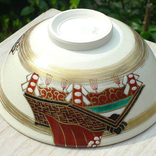 Amazon | 祇園祭鉾の絵 平茶碗 宝泉 | 京焼清水焼 | 抹茶碗 通販