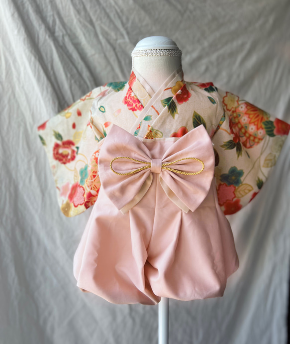 あやや様　ピンク×アイボリー　ベビー袴②点 あやや様 ピンク×アイボリー ベビー袴②点 あやや様 ピンク×アイボリー