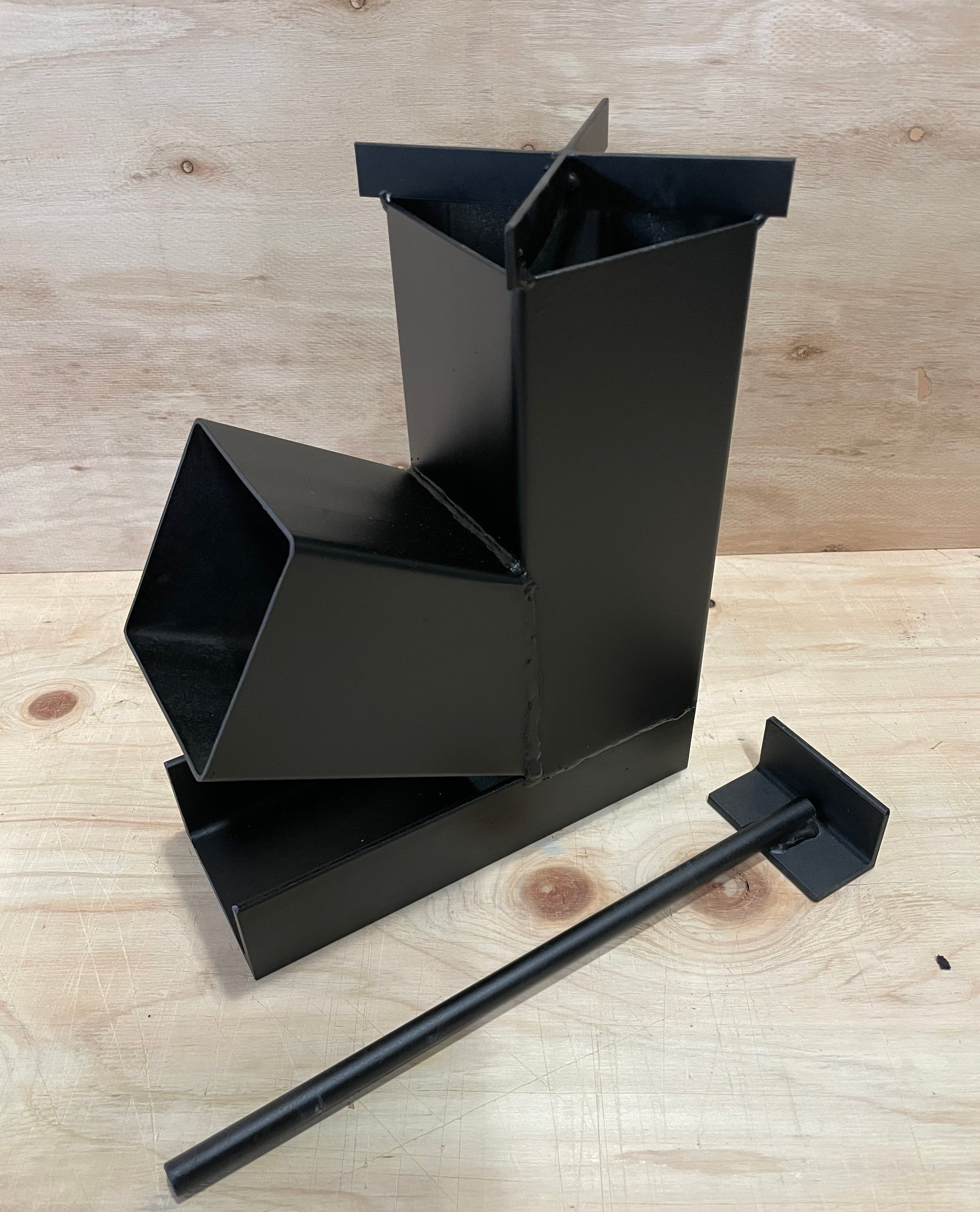 ロケットストーブ/灰掻き付き/オーダー可能